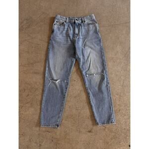 Saint Laurent Distressed Crash Denim. Ripped Knees Size 28 x 27
